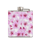 Cherry blossom waterverf heupfles (Achterkant)