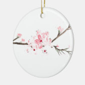Cherry blossom waterverf keramisch ornament (Links)