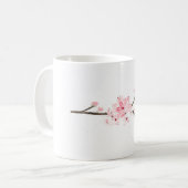 Cherry blossom waterverf koffiemok (Voorkant links)