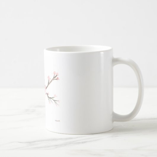Cherry blossom waterverf koffiemok (Rechts)