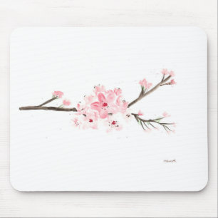 Cherry blossom waterverf muismat