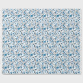 Cherry Blossom Waterverf: Naadloze Apple Tree Pat Cadeaupapier (Vlak)