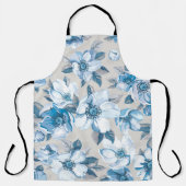 Cherry Blossom Waterverf: Naadloze Apple Tree Pat Schort (Voorkant)