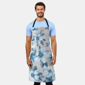 Cherry Blossom Waterverf: Naadloze Apple Tree Pat Schort (Gedragen)