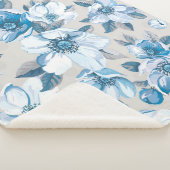 Cherry Blossom Waterverf: Naadloze Apple Tree Pat Sherpa Deken (3/4)