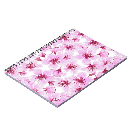 Cherry blossom waterverf notitieboek (Linkerzijde)