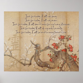  Cherry Blossom Waterverf Reiki Beginselen Poster