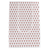 Cherry Blossom Waterverf Sakura Bouquet Patter Medium Cadeauzakje (Achterkant)