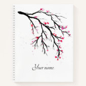 Cherry blossom waterverf Spiral notebook Notitieboek (Voorkant)