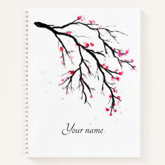 Cherry blossom waterverf Spiral notebook Notitieboek