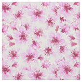 Cherry blossom waterverf stof (Close Up)