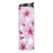 Cherry blossom waterverf thermosbeker (Gedraaid links)