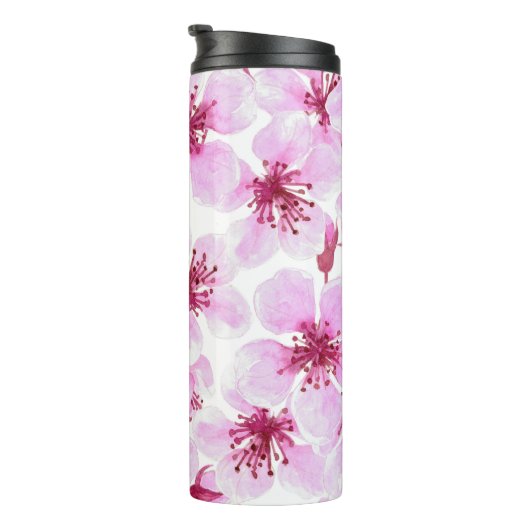 Cherry blossom waterverf thermosbeker (Geroteerd rechts)