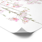 Cherry blossom waterverf voorjaar 2018 poster (Hoek)