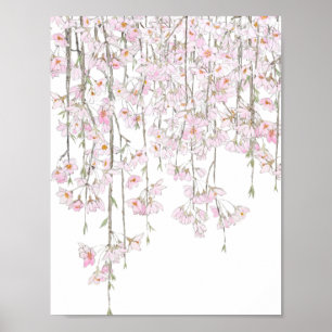 Cherry blossom waterverf voorjaar 2018 poster