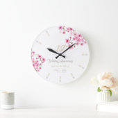 Cherry Blossom Waterverf Wedding Jubileum Grote Klok (Huis)