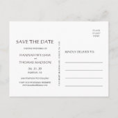 Cherry Blossom Waterverf Wedding Save the Date Aankondigingskaart (Achterkant)