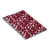 Cherry Blossom Way - Burgundy Spiral Photo Notitie Notitieboek (Rechterzijde)