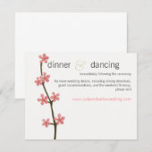 cherry blossom website profielkaart informatiekaartje (Voorkant / Achterkant)