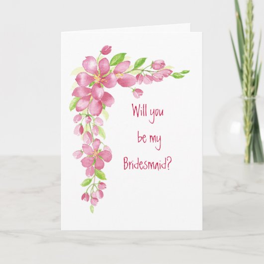 Cherry Blossom - Weddenschap Bridesmaid (Voorkant)