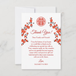 Cherry Blossom Wedding Bedankt