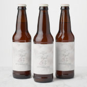 Cherry Blossom Wedding Bier Etiket (Flessen)