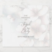 Cherry Blossom Wedding Bier Etiket (Enkel label)