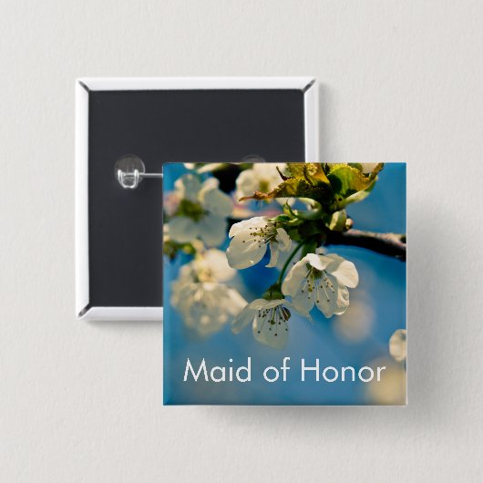 Cherry Blossom ・ Wedding Button (Voorkant /achterkant)