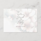Cherry Blossom Wedding Enclosure Kaart met QR-code (Voorkant)