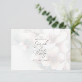 Cherry Blossom Wedding Enclosure Kaart met QR-code (Staand voorkant)