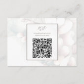 Cherry Blossom Wedding Enclosure Kaart met QR-code (Achterkant)