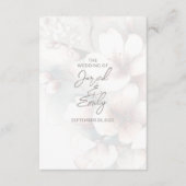 Cherry Blossom Wedding Enclosure Kaart met QR-code (Voorkant)