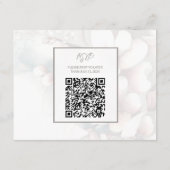 Cherry Blossom Wedding Enclosure Kaart met QR-code (Achterkant)
