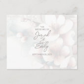 Cherry Blossom Wedding Enclosure Kaart met QR-code (Voorkant)