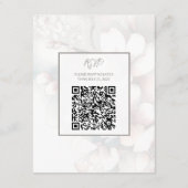 Cherry Blossom Wedding Enclosure Kaart met QR-code (Achterkant)