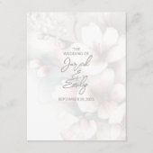 Cherry Blossom Wedding Enclosure Kaart met QR-code (Voorkant)