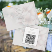 Cherry Blossom Wedding Enclosure Kaart met QR-code