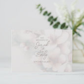 Cherry Blossom Wedding Enclosure Kaart met QR-code (Staand voorkant)