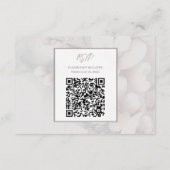 Cherry Blossom Wedding Enclosure Kaart met QR-code (Achterkant)