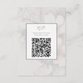 Cherry Blossom Wedding Enclosure Kaart met QR-code (Achterkant)