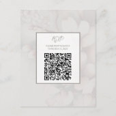 Cherry Blossom Wedding Enclosure Kaart met QR-code (Achterkant)