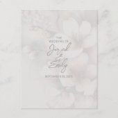 Cherry Blossom Wedding Enclosure Kaart met QR-code (Voorkant)