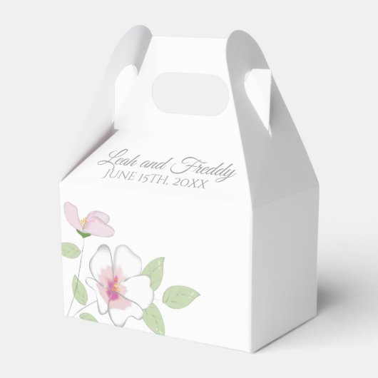 Cherry Blossom Wedding Favor Box Bedankdoosjes (Achterkant)
