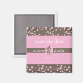 Cherry Blossom Wedding Favor Magnet (Voorkant / Achterkant)