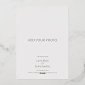 Cherry Blossom Wedding Folie Save the Date Uitnodiging (Achterkant)