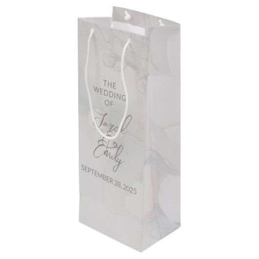 Cherry Blossom Wedding gepersonaliseerde cadeautas (Achterkant Gekanteld)
