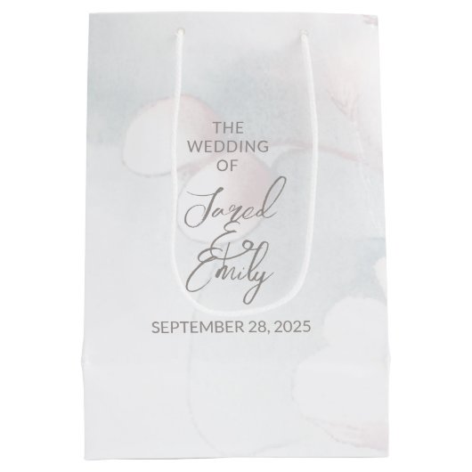 Cherry Blossom Wedding gepersonaliseerde cadeautas (Achterkant)