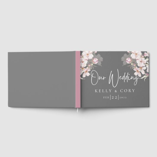 Cherry Blossom Wedding Guest Book Gastenboek (Volledig)