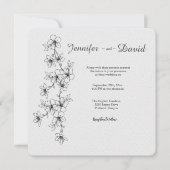 Cherry Blossom Wedding Invitation Kaart (Voorkant)