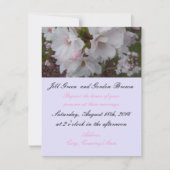 Cherry Blossom Wedding Invitation Kaart (Voorkant)